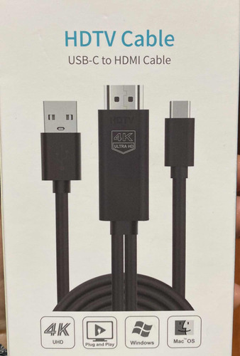 Cable Usb Type C  4k  A Hdmi Adapter