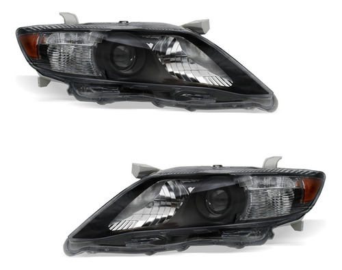 Faros Compatibles Camry 2010 2011 Fondo Negro.