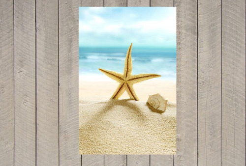 Vinilo Decorativo 30x45cm Playa Arena Estrella Mar M4