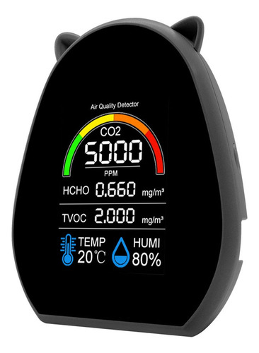 Detector De Calidad Del Aire 5 En 1, Medidor De Co2 Con Dióx