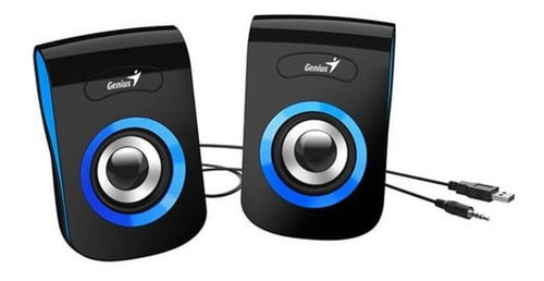 Imagen 3 de 3 de Parlantes Genius Sp-q180 Usb Azul
