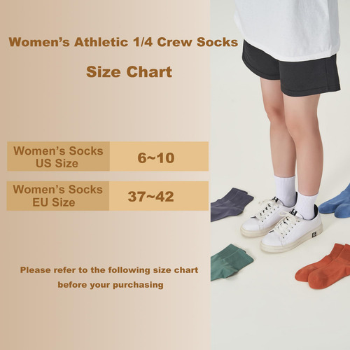 Calcetines De Algodón Para Mujer, 5 Pares Atléticos