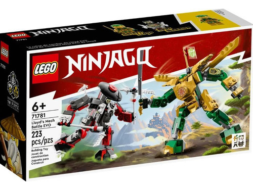 Kit Lego Ninjago 71781 Meca De Combate Evo De Lloyd 223 Pzs