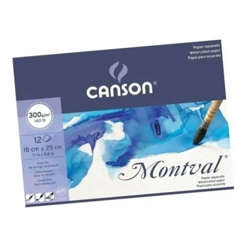 Album Canson Montval 300 Grs G/fino 18x25cm
