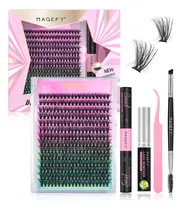 Comprar Magefy Alta Calidad Kit Pestañas Con Adhesivo Para Pestañas+280 racimos+30P+9-16mm+C\u002F adhesivo para pestañas\u002Frizado de pestañas\u002Fkit de extensiones pestañas\u002Fkit maquillaje\u002Fadhesivo para pestañ