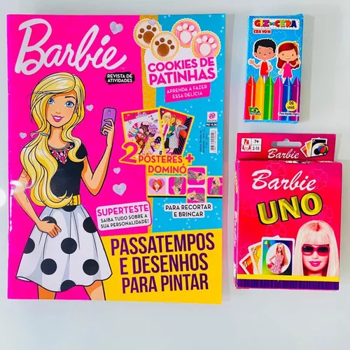 Desenhos de colorir-(3 giz de cera)Barbie