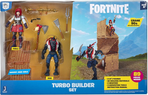 Fortnite Turbo Builder Set 2 Figure Pack, Fable & Dire