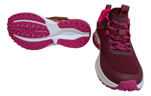 Tenis Charly Dama 10593038 Color Vino/fiusha