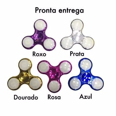 Fidget Hand Spinner C/led Finger Toy Anti Stress Ansiedade