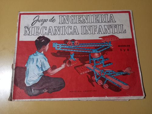 Antiguo Catálogo Juego Ingeniería Mecánica Infantil 5 Y 6