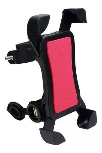 Porta Smartphone 6'' Con Usb De Carga Tipo C Para Moto 