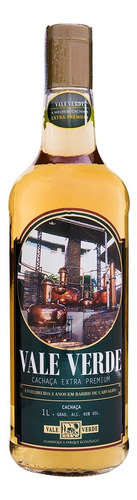 Cachaça Vale Verde Extra Premium 1L Envelhecida 3 anos Mineira