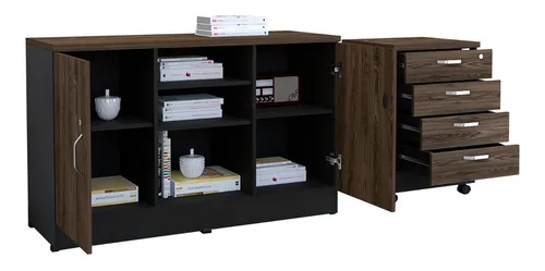 Archivador 4c + Gabinete 2p Home Office