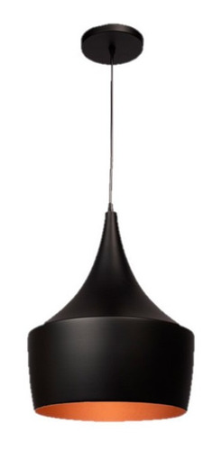 Lámpara Luminario Colgante Interior Aluminio Negro Maxxi