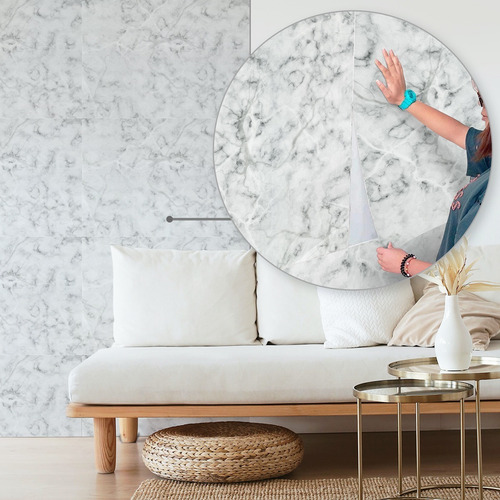 Revestimento De Parede Em 48x68cm Flexível Mármore Branco