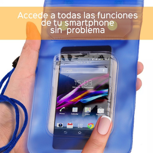 Bolsa Contra Agua Con Triple Sello Para Smartphone Hermetica