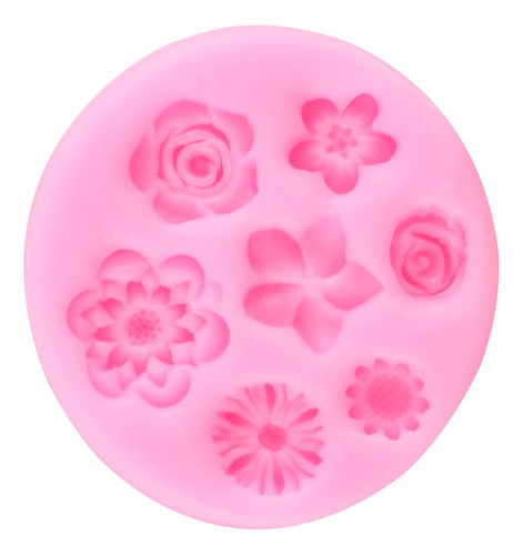 4pcs Molde De Silicona Margarita Fondant Pasta Resina