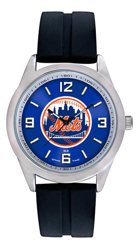 Reloj Game Time Ny Mets Para Hombre, Serie Mlb Varsity, Con 