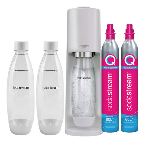 Sodastream Terra Blanca Megapack 2 Cilindros + 3 Botellas