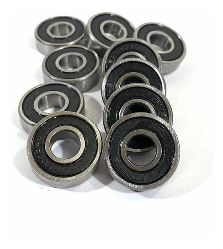 Kit 10 Rolamento 6001 2rs 6001 - Medidas: 12x28x8mm