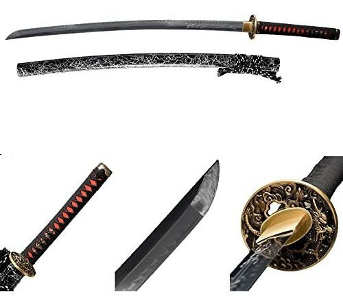 Xinan2018 Samurai - Katana Espada Japonesa De Acero Al Carbo