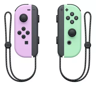 Joy With Controllers Pastel L Purple R Green Nintendo Switch