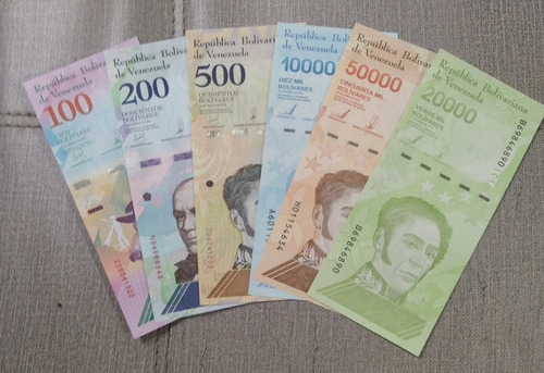 Set De Billetes De Bolívares Soberanos, Estado Unc 