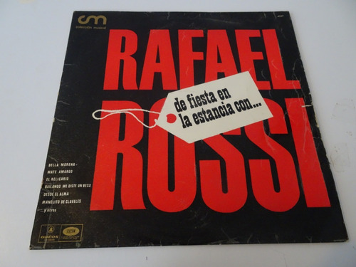 Rafael Rossi - De Fiesta En La Estancia - Vinilo 