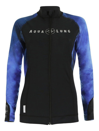 Aqua Lung Mujer Rashguard Zipper Galaxy Azul
