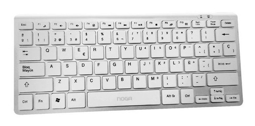 Teclado Noga Inalambrico Ultra Slim Nano Soft Touch Pc Mac