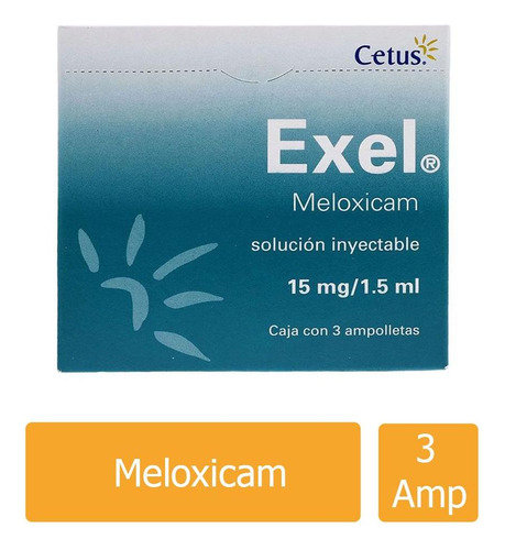 Exel 15 Mg Solución Inyectable Caja Con 3 Ampolleta