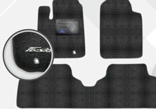 Kit Tapetes Ford Fiesta 2011-13 A Medida Sinteticos Durable