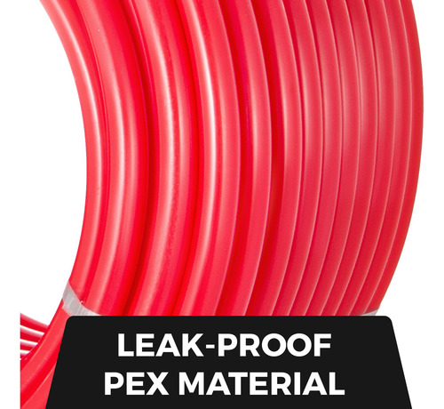 Vevor Tubería Pex Calefacción Radiante Evoh 300pies 1 PuLG Color Rojo