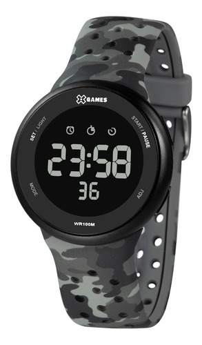Relógio X-games Masculino Digital Xmppd584 Camuflado Preto