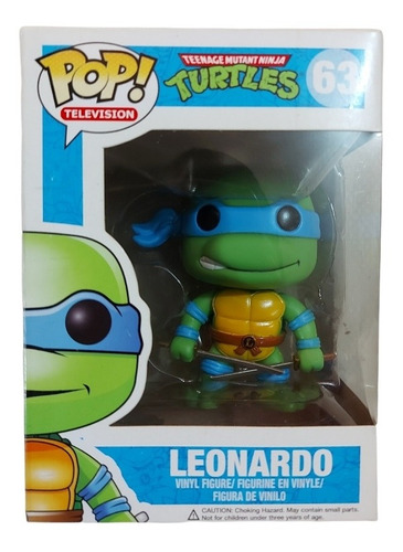 Funko Pop Leonardo #63 Tortugas Ninja Teenage Mutant Turtle