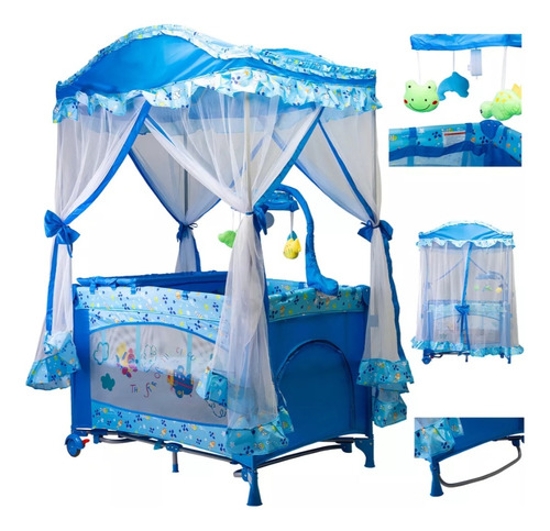 Cuna Tipo Carpa Para Bebe Cómodo De 0 A 12 Meses