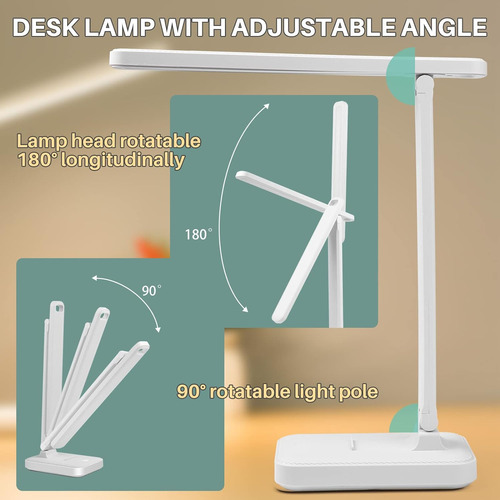 Lámpara De Escritorio Led Con Control Táctil Para Lectura, S