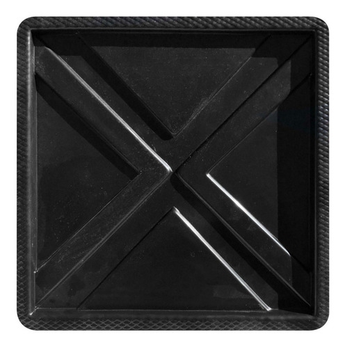 Forma 3d Placa Gesso Cimento Abs 1.5mm Quadrangular 40x40 Cor Preto