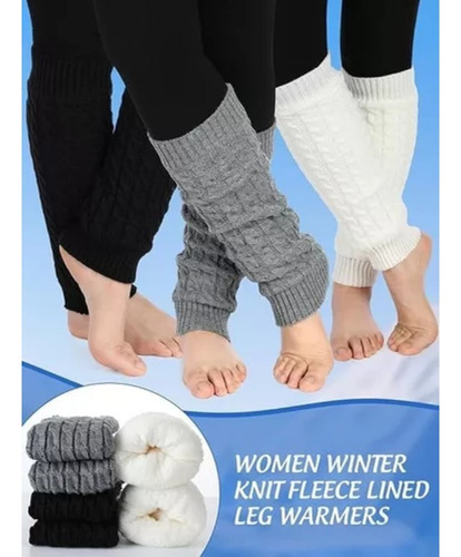 Para 3 Pares De Calentadores De Piernas De Invierno Para