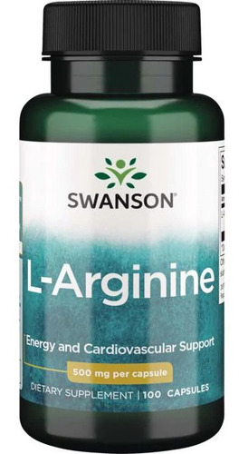 L Arginine 500 Mg 100 Caps Aminoacidos 