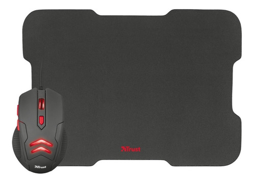 Imagen 2 de 8 de Mouse Gamer Trust Ziva 6 Botones + Pad Mouse Combo Envio