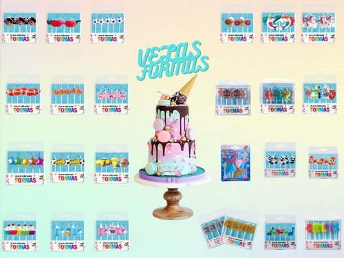 Velas De Dinosaurios Formas Set X 5 Velas Cumpleaños Niño