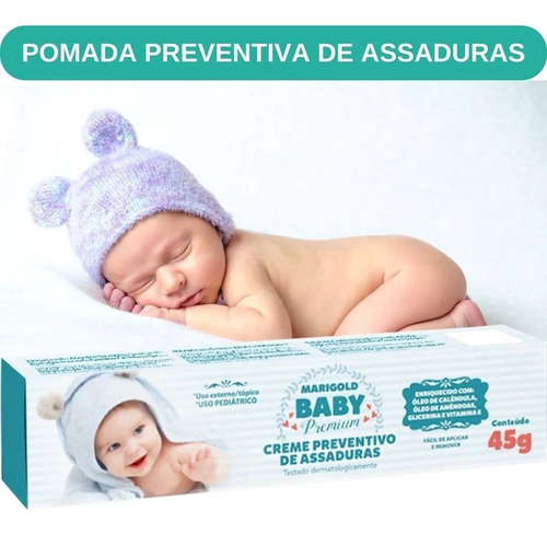  Pomada Assadura 45g Recém Nascido Baby Premium Bebe Oferta.