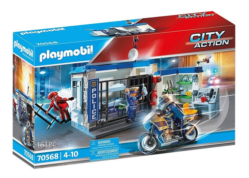 Policía Escape De La Prisión Playmobil City Action 161 Pcs