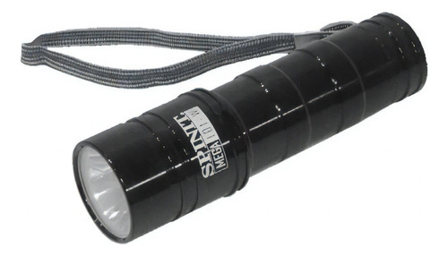 Linterna de mano Spinit Mega 101-W color negro luz blanco brillante
