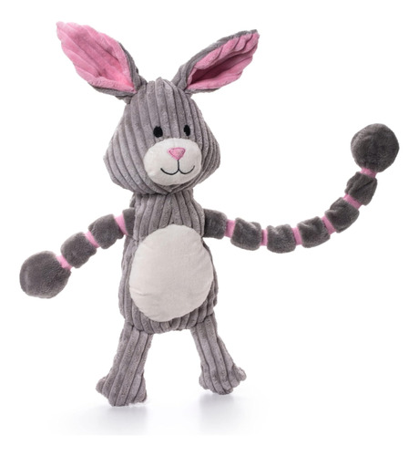 Charming Pet Thunda Tugga Bunny Plush & Squeaky Dog Tug Toy