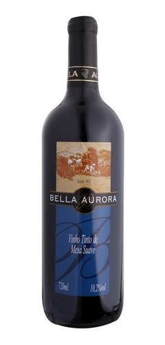Imagem 1 de 1 de Vinho Tinto Suave De Mesa 720ml - Bella Aurora