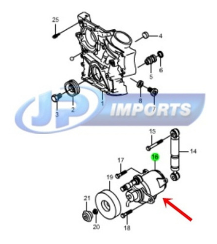 Tensor Correia Actyon Suv 2.3 Gasolina 11120-00770 Jp001275