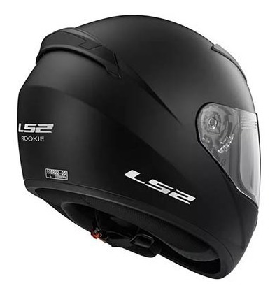 Imagen 2 de 4 de Casco Ls2 Ff352 Liso Negro Mate