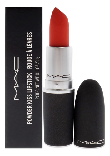 Mac Powder Kiss Lipstick - Lápiz Labial Style Shocked Para M